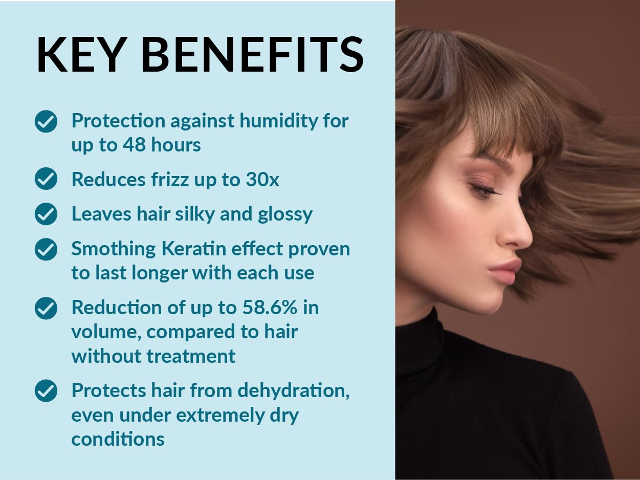 Kashmir Keratin Frizz Defense Spray - Humidity Protection & Temporary Hair Realignment | 236ml