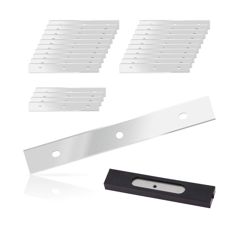 EHDIS 6 inch Razor Blades Paint Scraper Replacement Stainless Steel Blades for Window Scrapers, Double Edged, Pack of 25