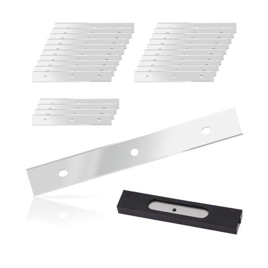 EHDIS 6 inch Razor Blades Paint Scraper Replacement Stainless Steel Blades for Window Scrapers, Double Edged, Pack of 25