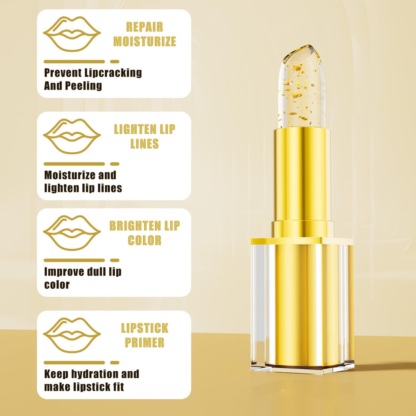 Areliaa Color Changing Lipstick - Transferproof PH Adjusting Formula | Long Lasting & Moisturizing (1pcs)