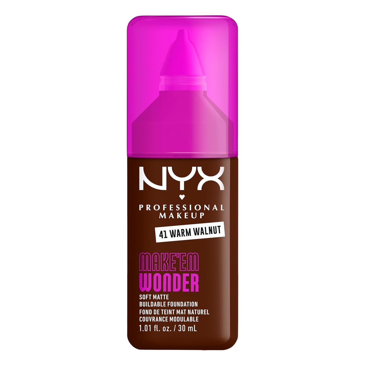 NYX Professional Makeup Liquid Foundation - 24HR Soft Matte Finish, Buildable Full Coverage | 12 Natural