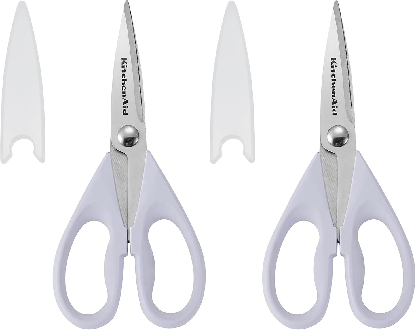 KitchenAid Kitchen Shears - Durable Stainless Steel Scissors with Soft Grip Handle | 8.72 Inch, Black