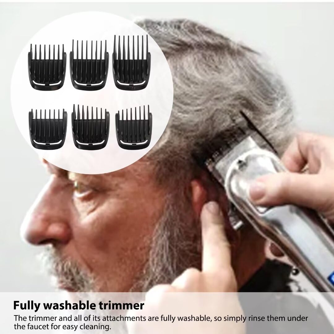 Guide Comb Guard Set 4mm 9mm 12mm 16mm Left and Right Taper Compatible for Philips Norelco 41mm Multigroom Trimmer Replacement T Blade