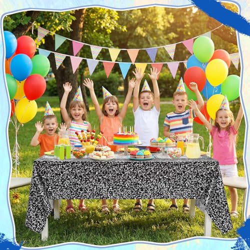 Frienda 4-Pack First Day of School Tablecloths - 54 x 108 Inch Disposable Decor