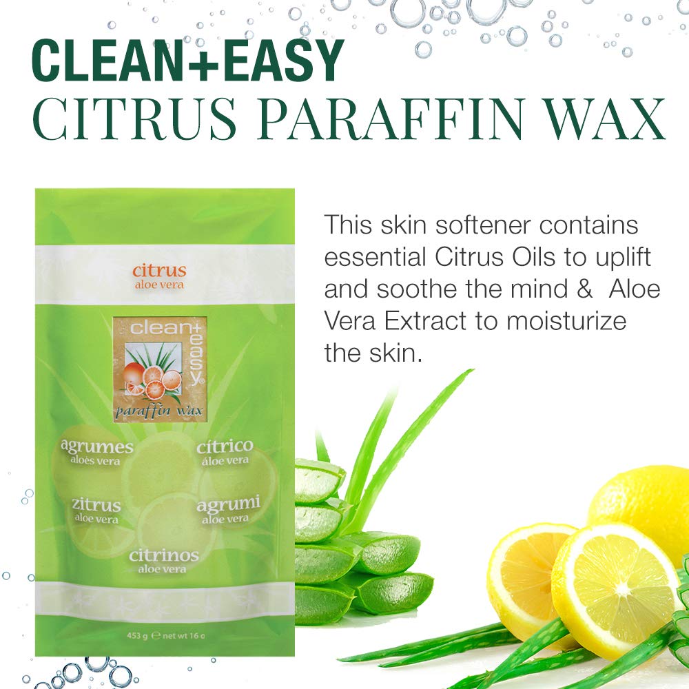 Clean Plus Easy Paraffin Wax, Citrus and Aloe, 16 Ounce