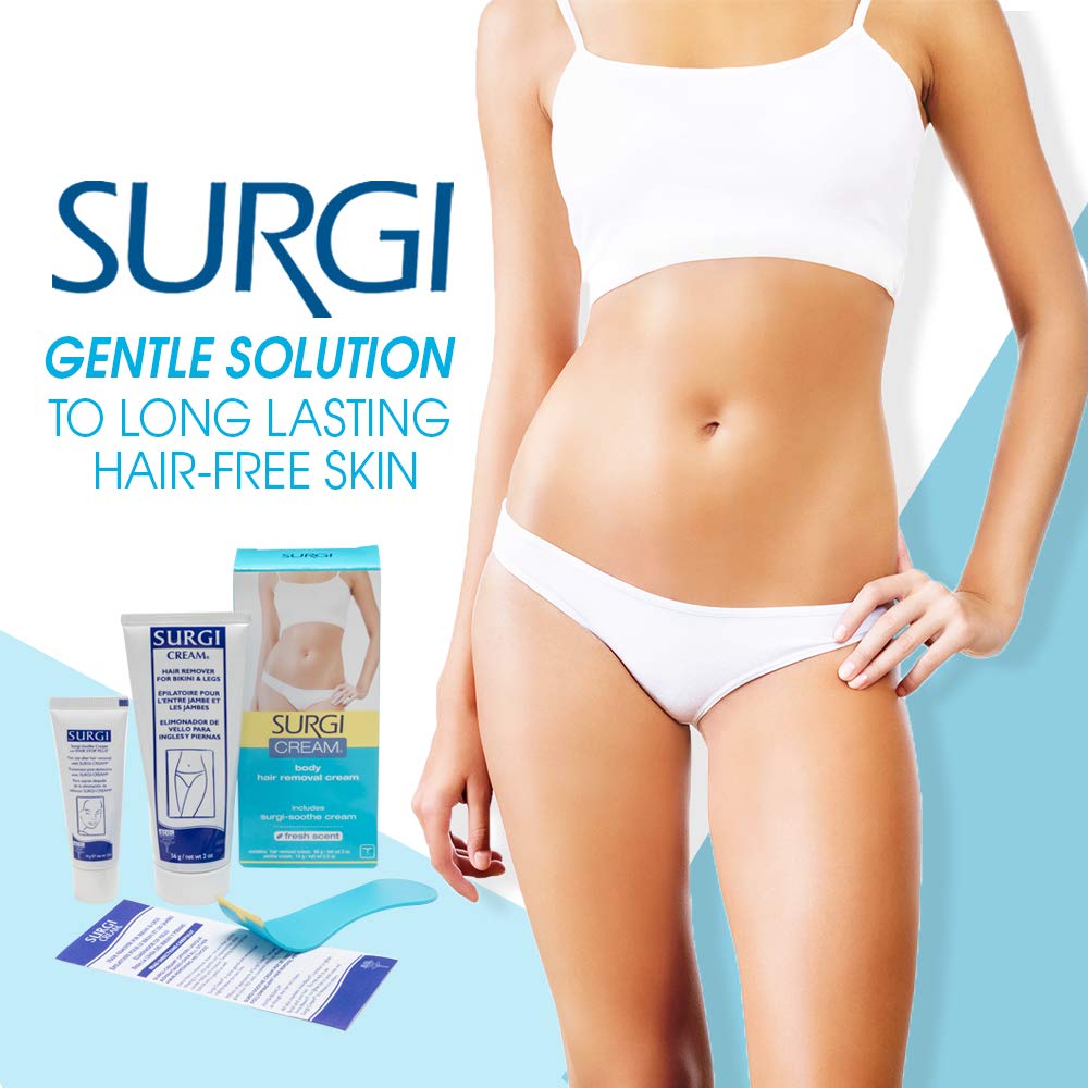 Surgiwax Body Hair Removal Cream Fresh Scent 2 oz, 2 Pack