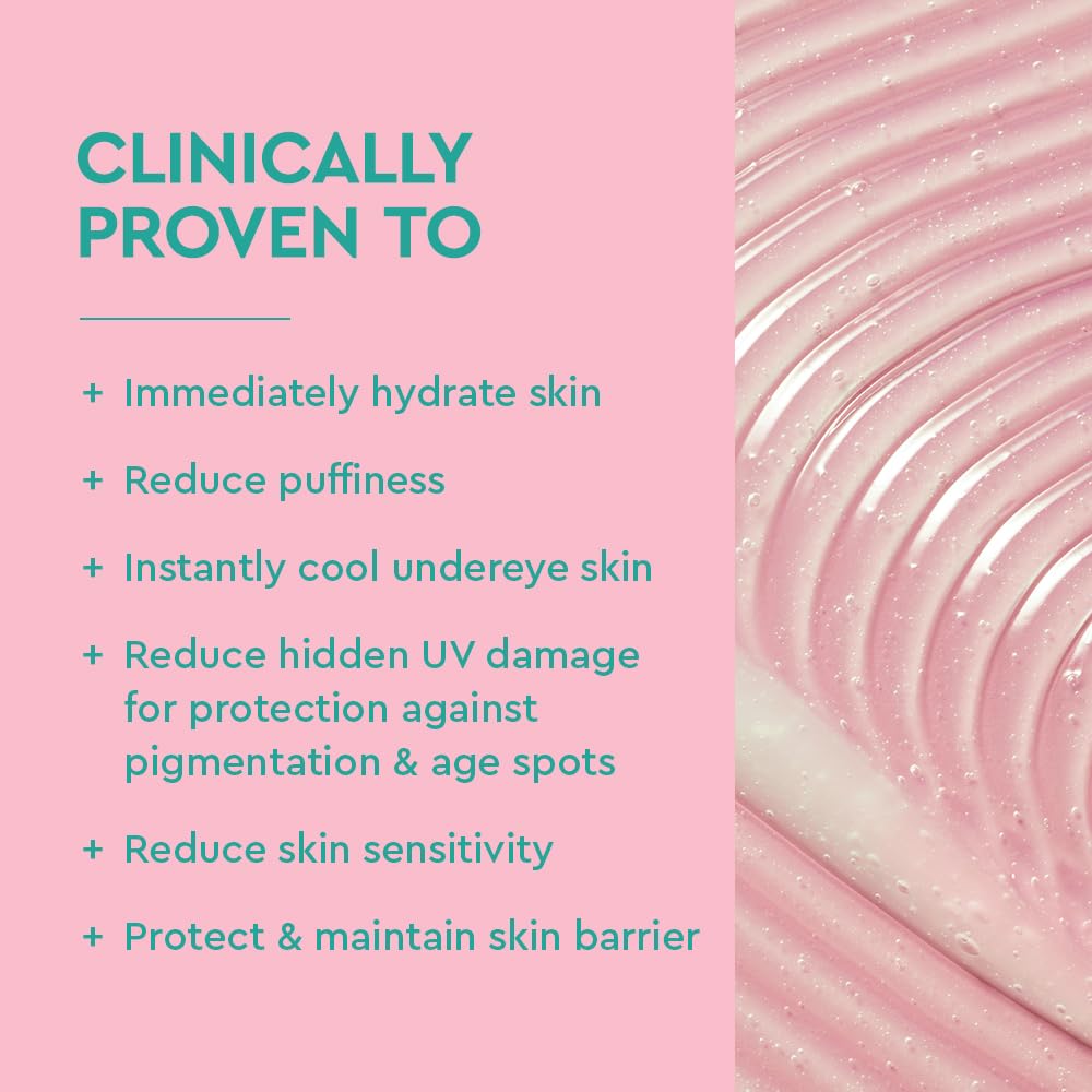 BYOMA Eye Gel - De-Puff & Brighten Under Eye Cream with Hyaluronic Acid & Vitamin C | 0.68 fl. oz
