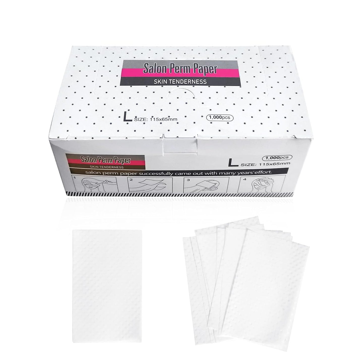 Breathable Hair Perm Paper - 1000 Sheets Ultra-Thin Mesh | High Toughness for Professional Stylists