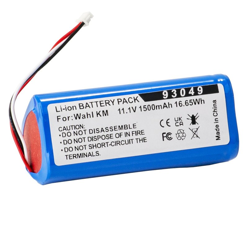 UNIKARO Replacement Li-ion Battery for Wahl KM Cordless Clippers - Replaces 93049-101 1500mh