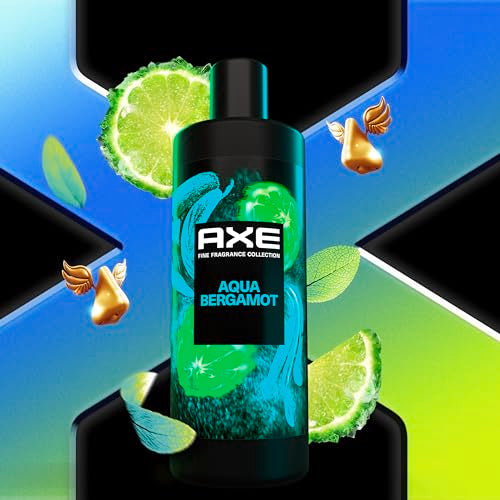 AXE Fine Fragrance Collection Aqua Bergamot Body Wash for Men, 18 oz