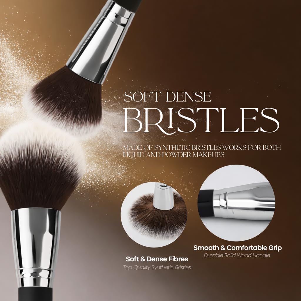 CELIMAIT Makeup Brushes Set with Travel Case, Soft Synthetic Bristles Makeup Brush Kit for Foundation Powder Blush Eyeshadow Concealer, Face Eye Brushes for Daily Use Travel Beginner Friendly, 12PCS