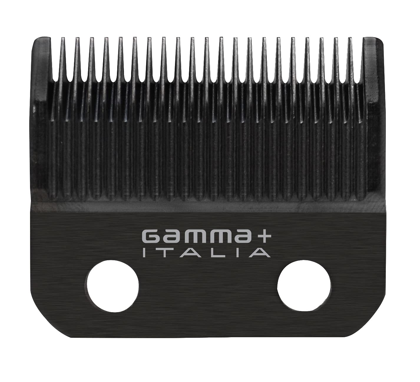 GAMMA+ Replacement Fixed Black Diamond Carbon DLC Taper Hair Clipper Blade with Moving Gold Titanium Deep Tooth Cutter Set