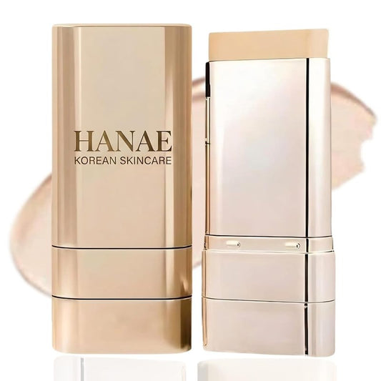 Hanae Korea Dual-Ended Foundation Stick - Brightening, Long-Lasting Formula for All Skin Types | Ivory White