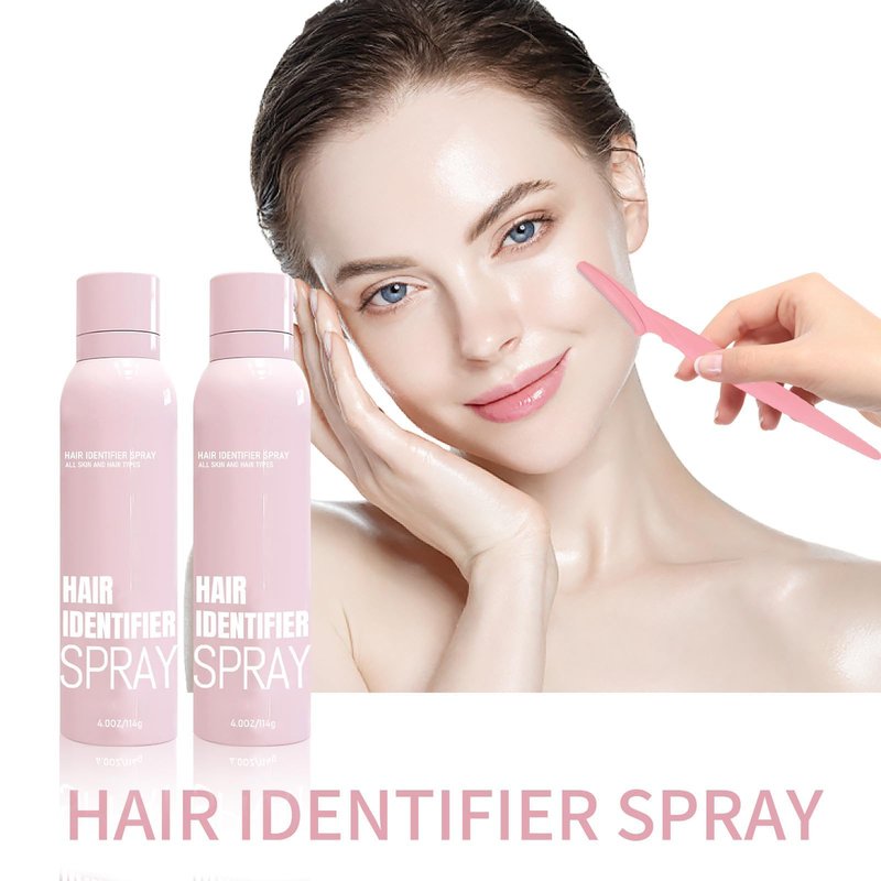 Hair Identifier Spray For Face Shaving Dermaplaning Woman Gifts Hair Removal Spray For All Skin Types， Hair Removal Cream Chest, Back, Legs & Under Arms（4 Oz）With Spatula