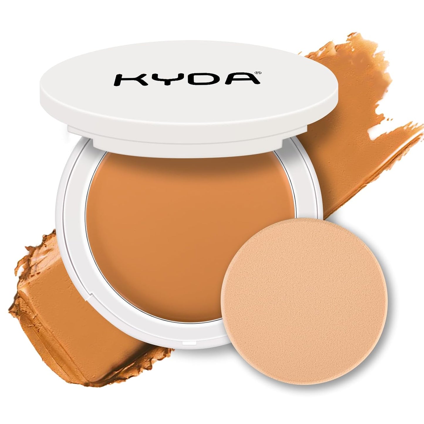 KYDA Tinted Foundation Balm - Soft-Focus Matte Finish Cream-to-Powder Makeup | Buildable Coverage, Weightless, BBD01