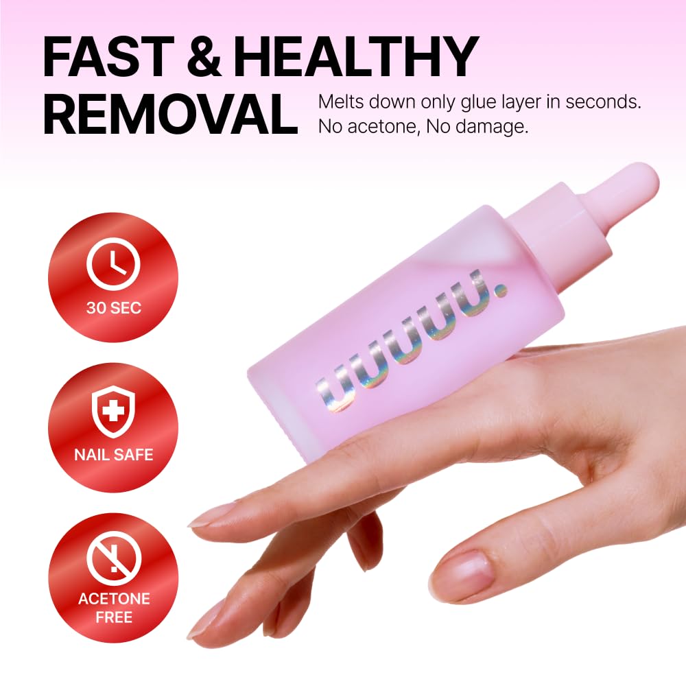 Gel Nail Strip Remover - Magical Serum for Semi-Cured Gel Strips | Non-Toxic, Odorless & Nourishing Formula