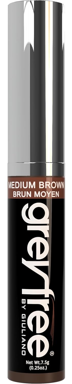 Hair Mascara Root Touch-Up for Gray Hair - Precision Concealer for Brows & Beard | Ash Brown
