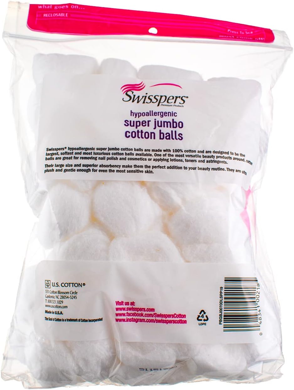 Premium Super Jumbo Cotton Balls - Puff Perfect | Pack of 3