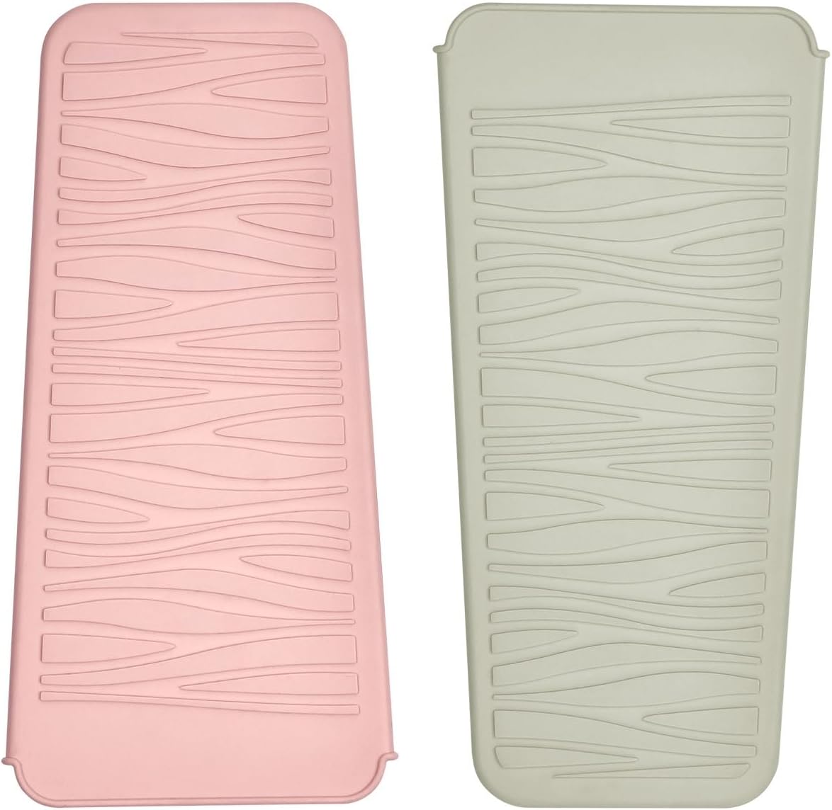 Silicone Heat Resistant Mat for Hair Styling Tools - Grey Flat Pouch | 11 x 5.3 Inches, 480°F