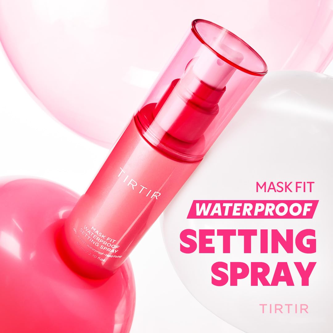 TIRTIR Waterproof Setting Spray - 24-Hour Long-Lasting Makeup Finisher | Ethanol-Free, Semi-Matte for Oily Skin