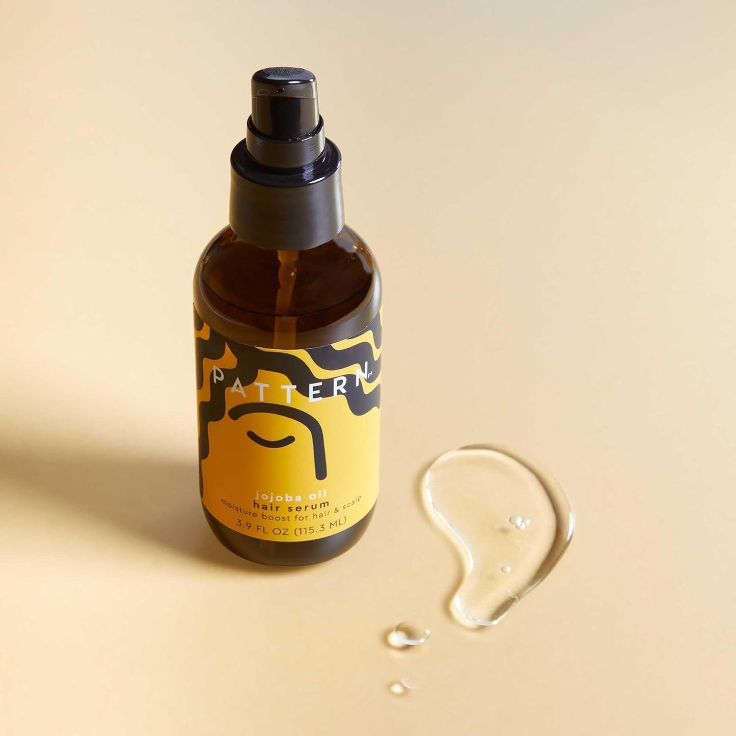 PATTERN Beauty Jojoba Hair Serum - Lightweight Moisture Boost with Safflower, Rosehip & Lavender Oils | 3.9 Fl Oz
