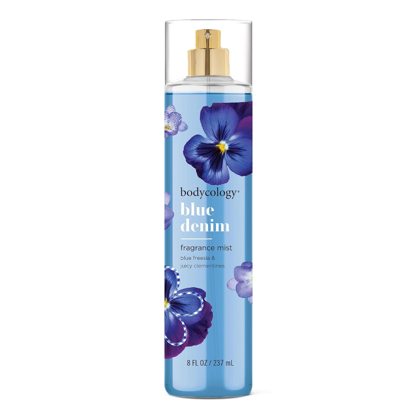 Bodycology Body Mist - Long-Lasting Fragrance in Blue Denim | 8 Fl Oz