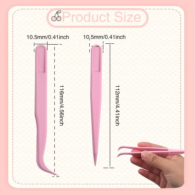 AGNURCADE 30pcs Plastic Tweezers for Crafts- Bulk Pack, Straight/Bent/Curved Tweezers Set for DIY Beads Jewelry Making Multipurpose Tweezer for Women Jewelry Making Tools for Handmade Crafts Stickers