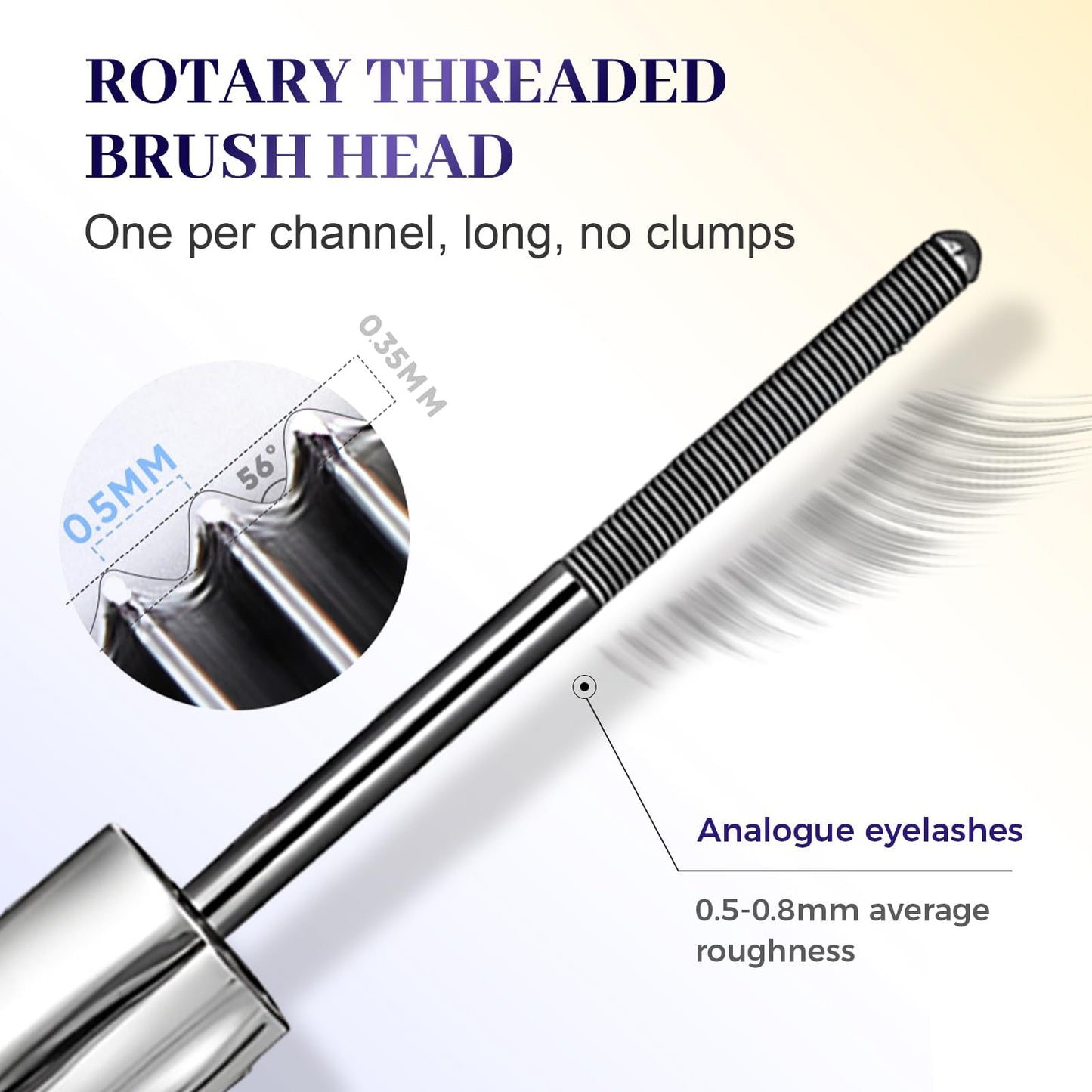3D Curling Iron Wand Mascara, 2026 New Upgrade Long Lasting Waterproof 3D Curling Eyelash Iron Mascaras, Iron Wand Mascara Black Washable Metal Mascaras with No Flaking