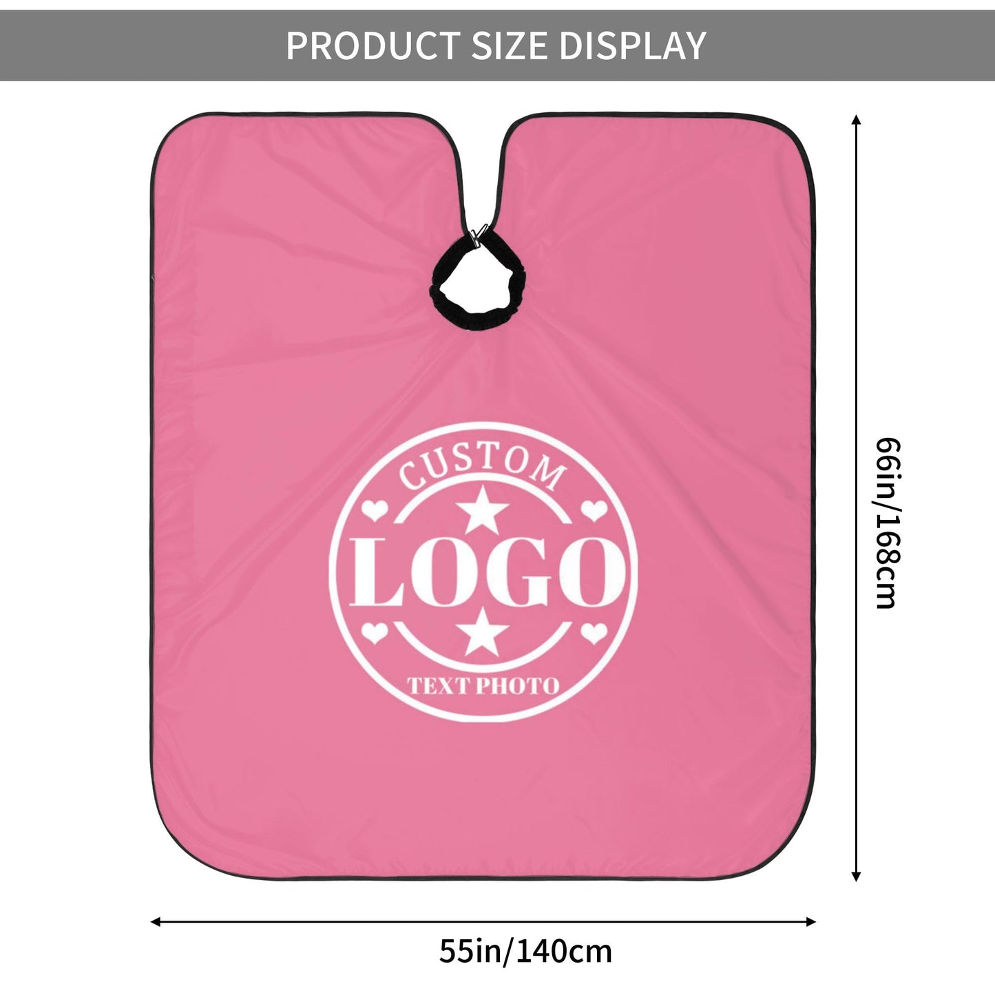 Custom Barber Cape Customized Haircut Capes Logo Text Photo Salon Hairdressing Apron for Home and Barbershop Azalea