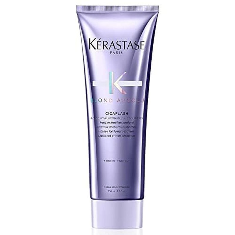 Kerastase Blond Absolu Cicaflash Conditioner - Nourishing Treatment for Bleached & Damaged Hair | Strengthens with Hyaluronic Acid