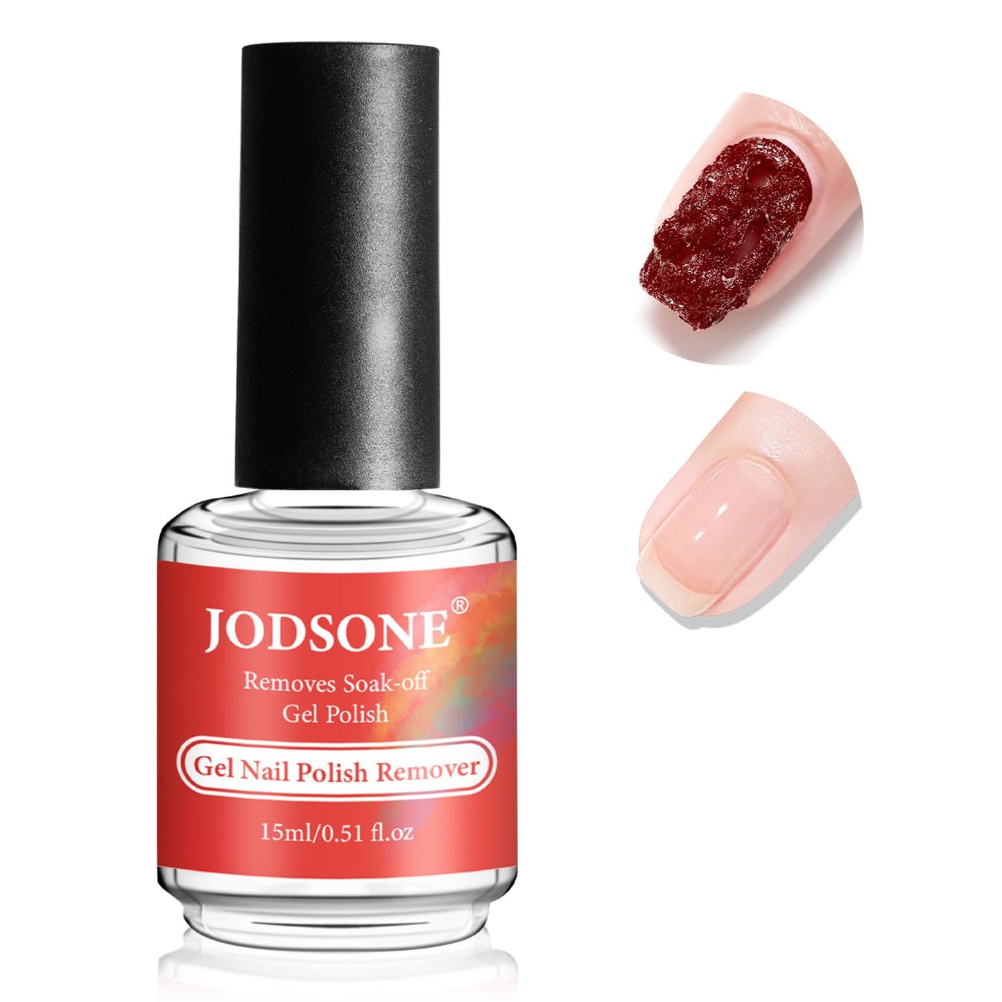JODSONE Gel Nail Remover Set - 3Pcs 10ml Top & Base Coat for Quick Home Use | UV Light Curing Required