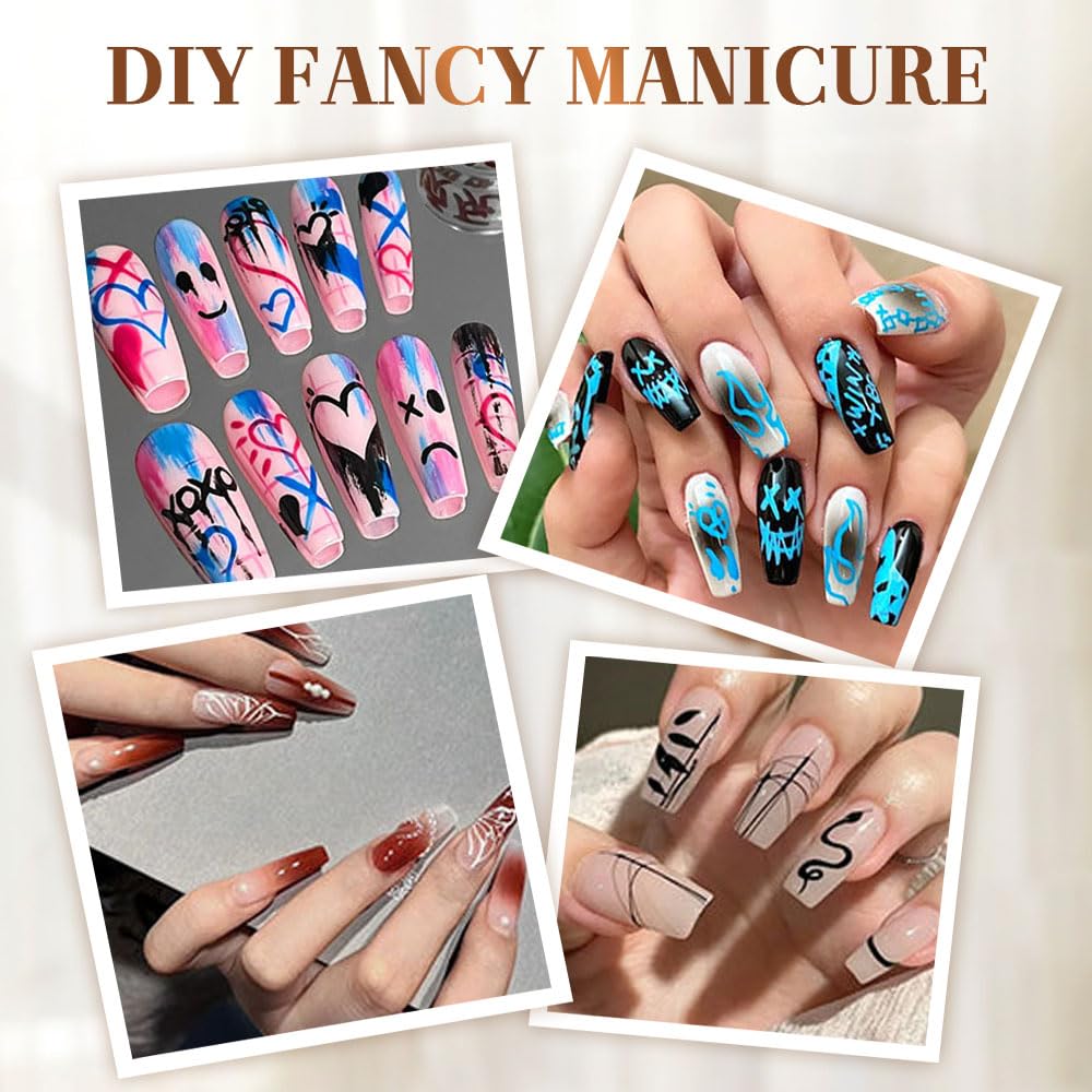 12 Colors Nail Art Pens Set, 2026 Upgraded Nail Art Markers Polish Pen Quick Dry, Acrylic Nail Art Tools for Dotting Drawing Painting Liner DIY (2 pack & 30 pcs stickers)