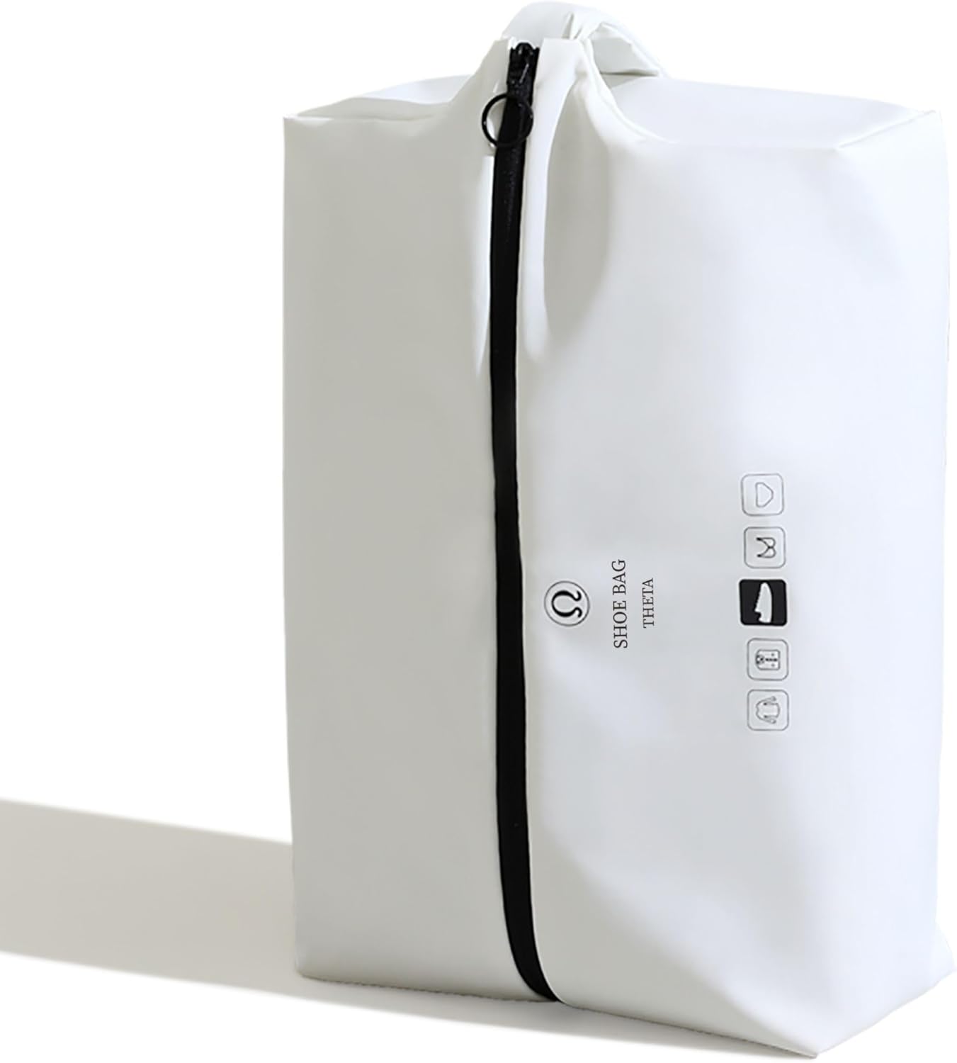Waterproof Travel Shoe Bag - Double-Layer Fabric with Comfortable Handle | Bluish Grey