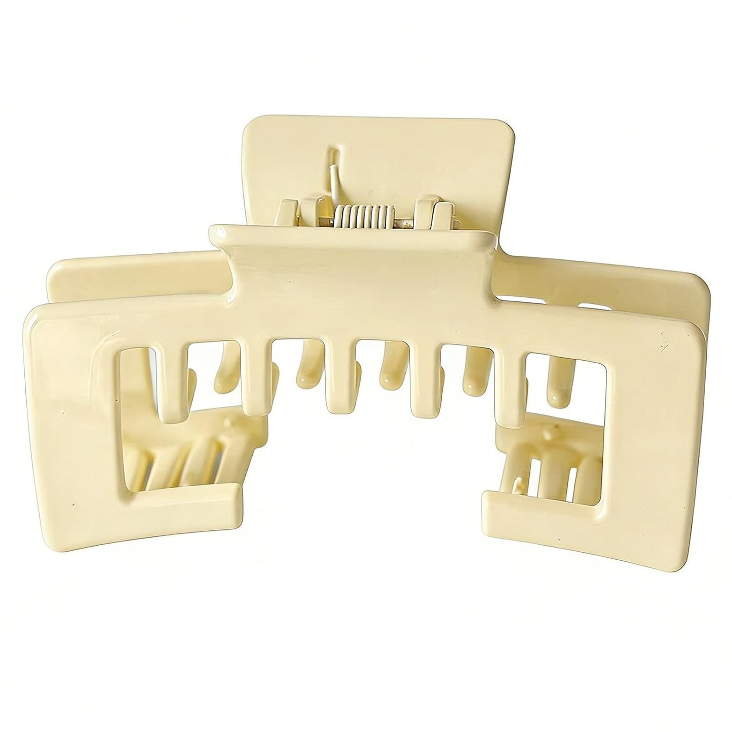 Hat-Friendly Claw Clips for Baseball Caps - Large Tortoise Shell Adjustable Non-Slip Hair Clips | 4-Pack Leopard, 10CM