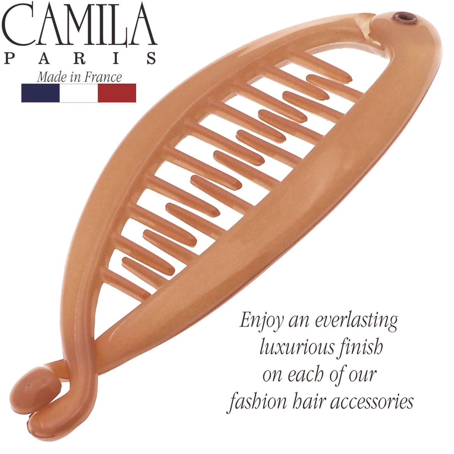 French Extra Small Banana Clips for Thin Hair - 3.5 Inch Classic Strong Hold Updo Ponytail Holder