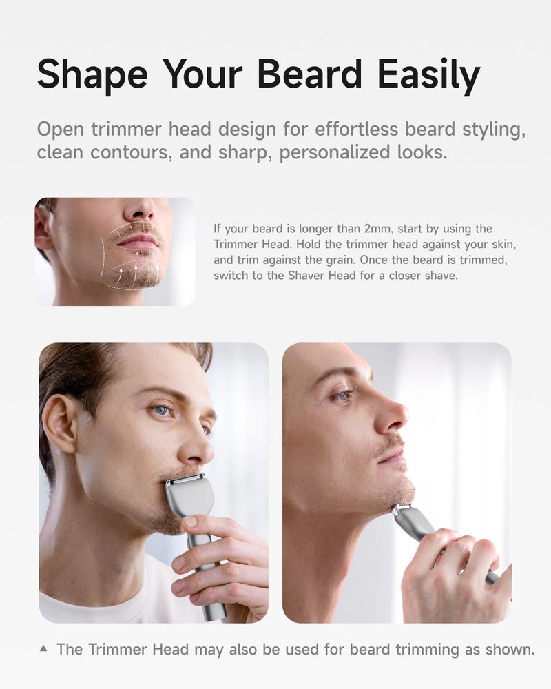 Laifen T1 Pro Electric Shaver Replacement Trimmer Head (Space Gray Aluminum Alloy)