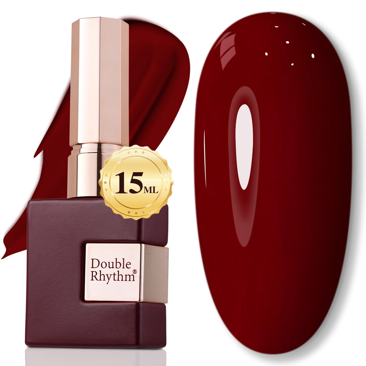 Gel Nail Polish - Double Rhythm 15ML Pearl White Soak Off for Art Manicure | DIY at Home