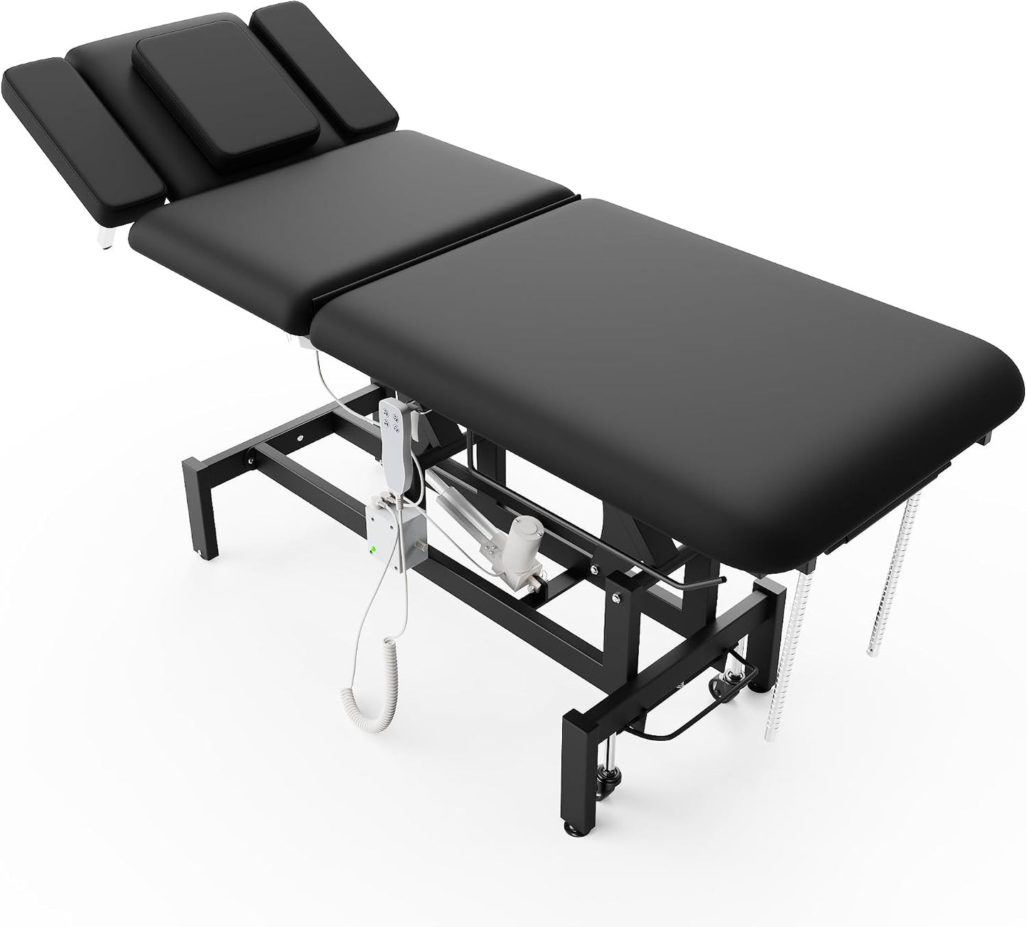 Electric Massage Table with Hydraulic Lift - Adjustable Height & Waist for Therapy | Black