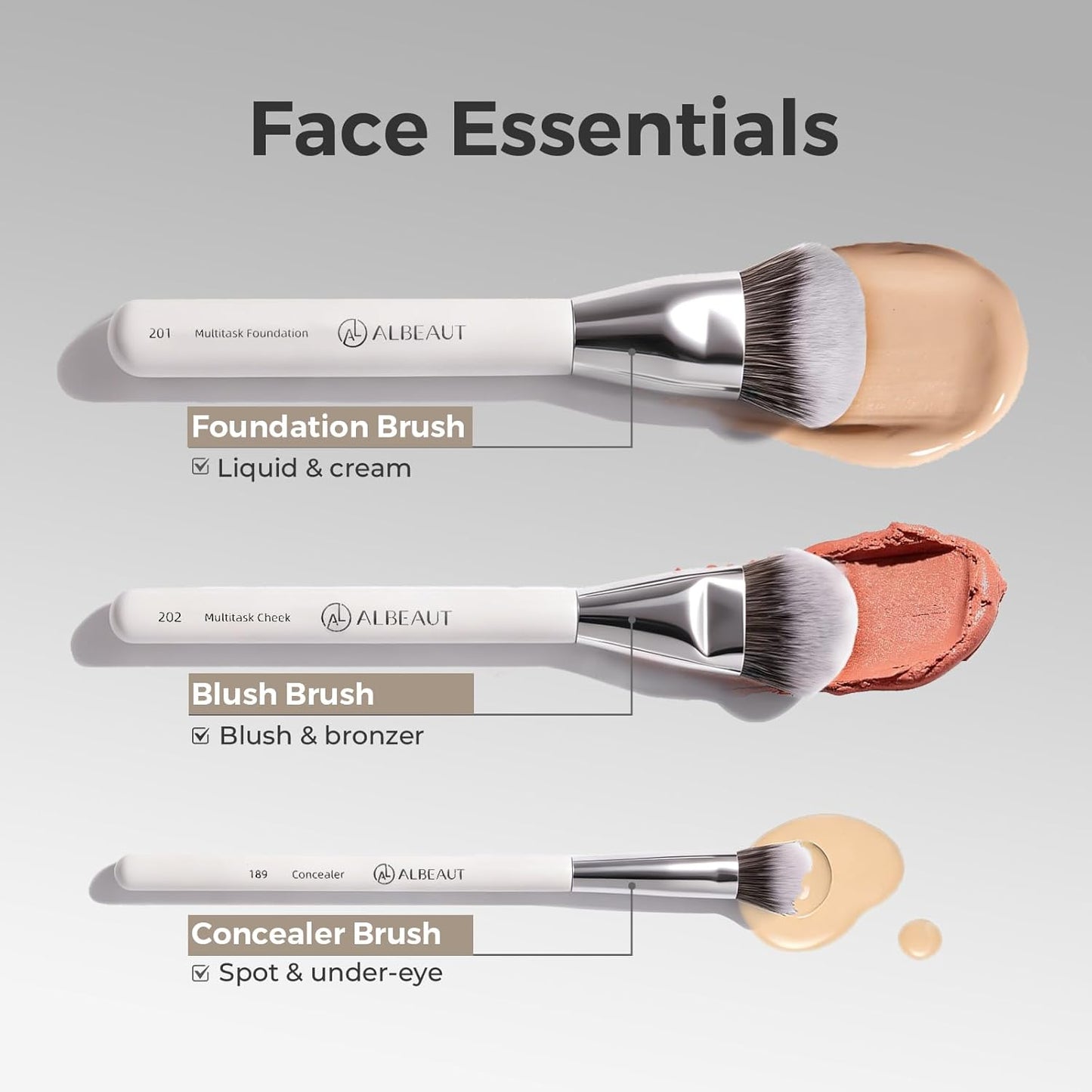 Makeup Brushes Set - 7-Piece Professional Face & Eyeshadow Brush Kit with Premium Bristles | Includes Travel Bag