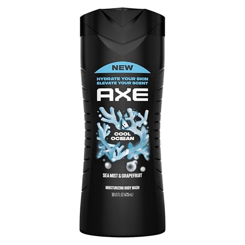 AXE Cool Ocean Men's Body Wash - 16 oz Essential Oils Formula