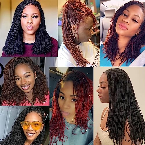 RAYIIS Faux Locs Crochet Hair - Super Lightweight Micro Locs, 18 Inch, 4 Pack