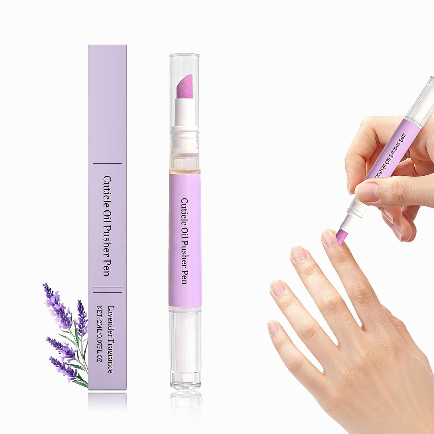 Ceramic Cuticle Pusher Oil Pen - Nourishing Cuticle Remover for Dry & Damaged Nails | 2ml