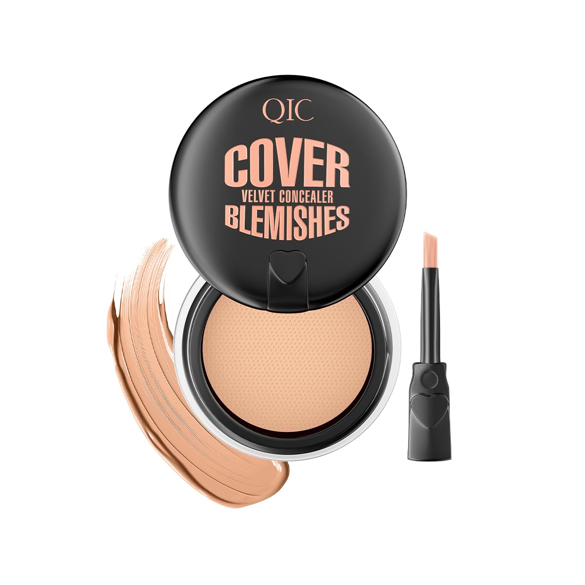 Full Coverage Under Eye Concealer - Waterproof Makeup for Dark Circles & Blemishes | Deep Skin Tone, 0.21 Oz