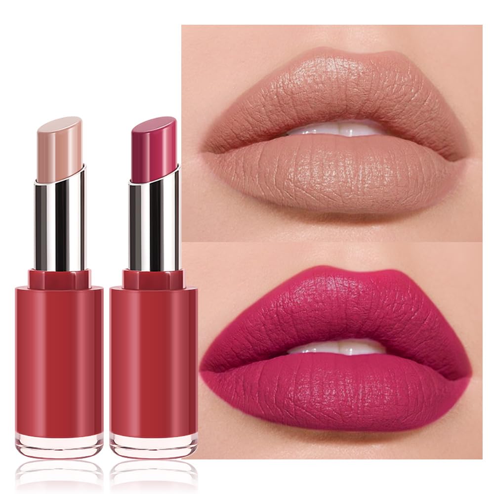 Brown Honey Lipstick | Tinted Moisturizing Lip Balm for Dry Lips - Vegan Hydrating Gloss, Sheer Lightweight Makeup, 1Pc