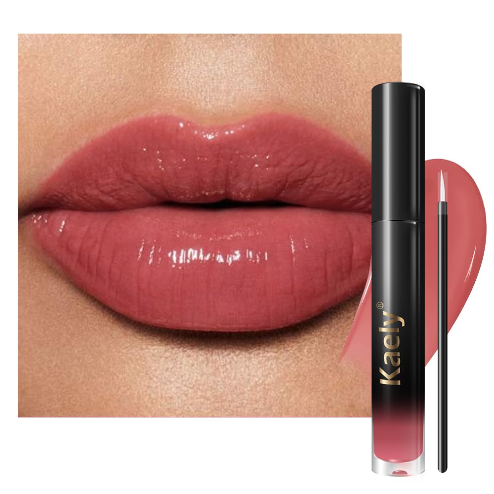 Kaely Longwear No-Budge Lipstick - Highly Pigmented Liquid Lip Color, Waterproof & Smudge-Proof | 24-Hour Wear, Vegan, 18 Nude