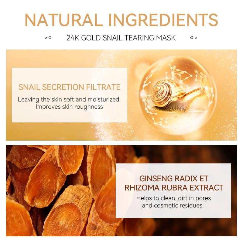 Gold Snail Peel Off Face Mask for Deep Cleansing & Skin Refinement - 150g