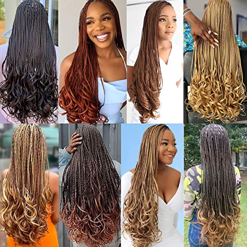 XTREND 22 Inch Pre Stretched French Curls Braiding Hair - 8 Packs 27M613#