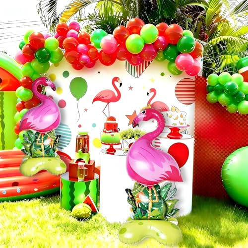 60 Inch Large Flamingo Foil Balloons - 2 Pack Summer Party Decor