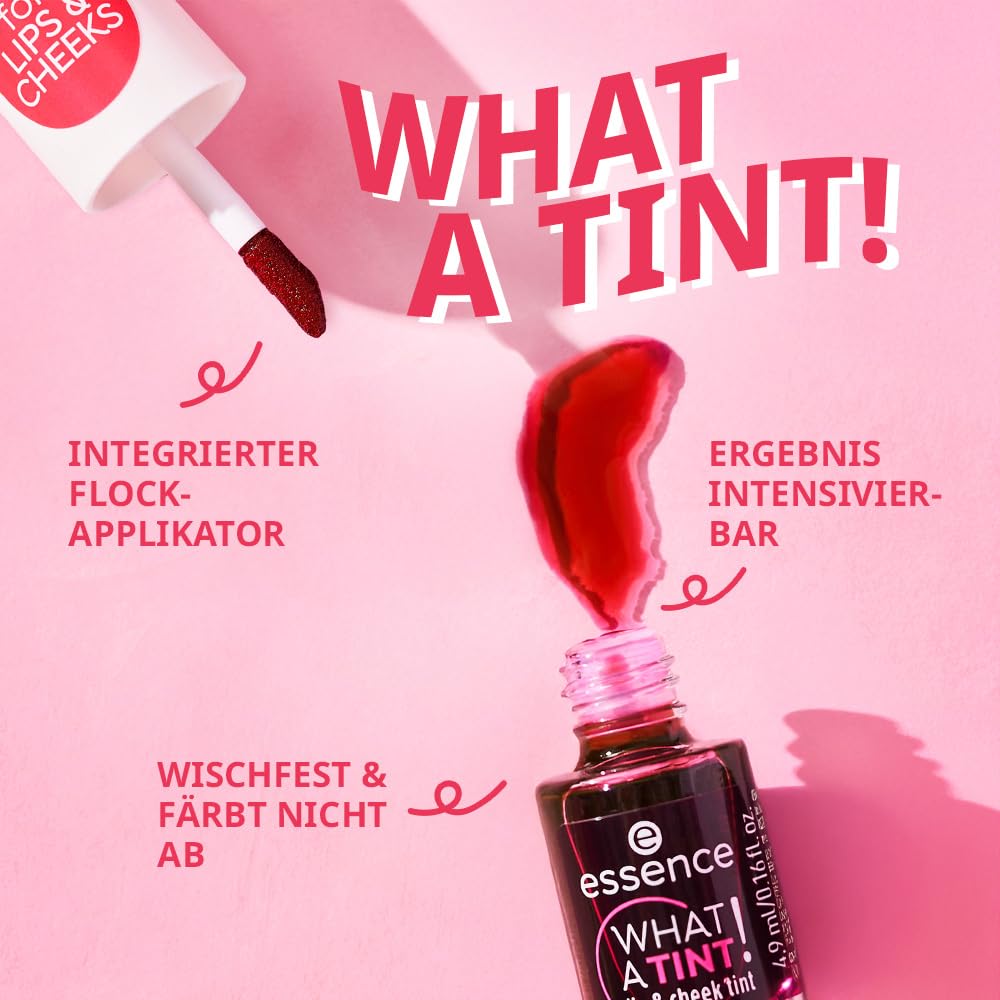essence What a Tint! Lip & Cheek Stain (01 | Kiss from a Rose)