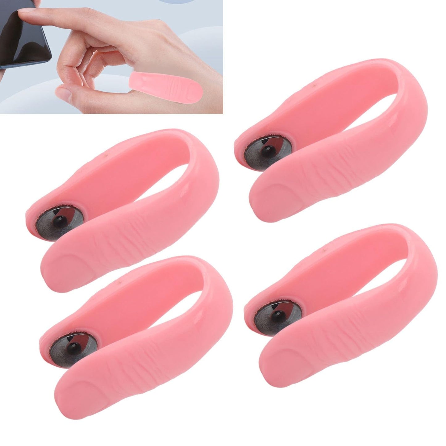 Dioche 4pcs Acupressure Hand Clip, Stress Reduction Wearable Magnets Headache Migraine Relief Clip, Supporting Acupressure Relaxation, Stress Alleviation, Wholesale Business